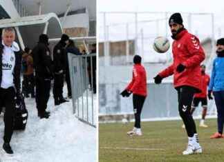 Beşiktaş’a kar yağarken çiçekli karşılama beiktaa-kar-yaarken-iekli-karlama