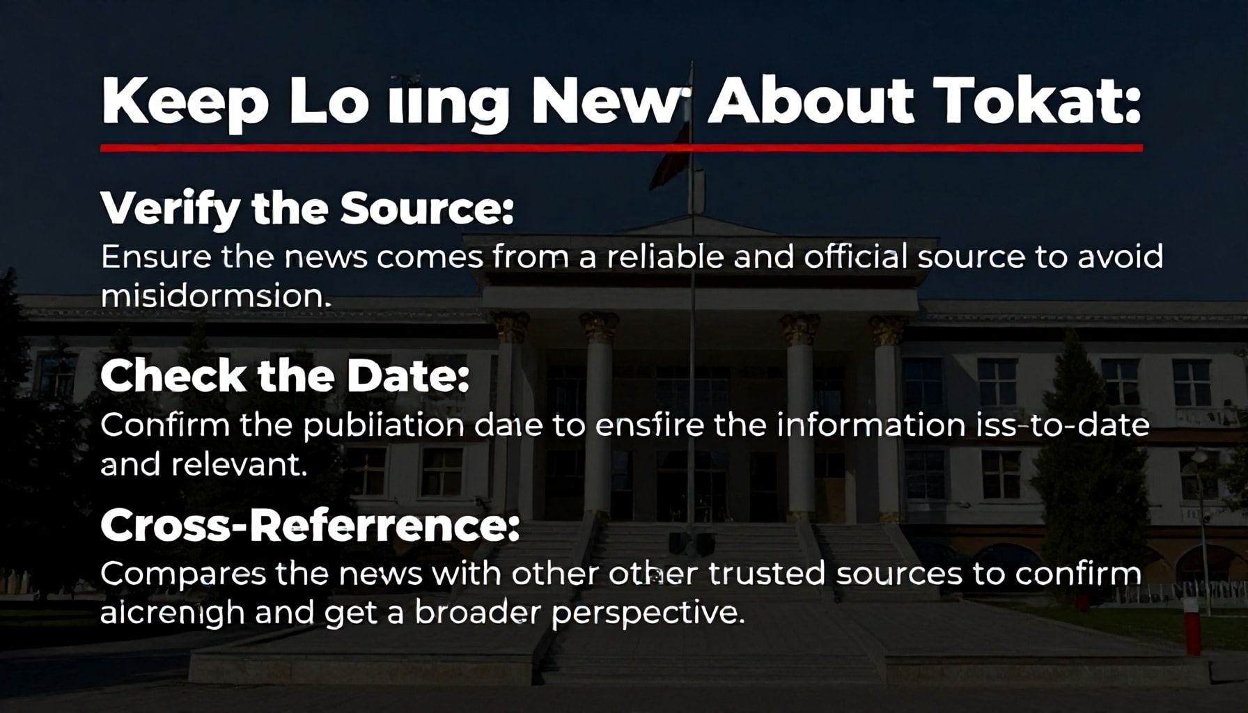 Tokat Haberleri Ararken Dikkat Etmeniz Gereken 3 Nokta*