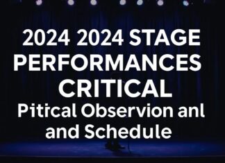 2024 Sahne Performansları: Eleştirel Gözlemler ve Takvim 2024 Stage Performances: Critical Observations and Schedule