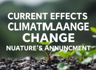 Klimadönüşümün Güncel Etkileri: Doğanın İlanı Current Effects of Climate Change: Nature's Announcement